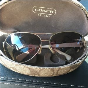 Coach aviator sunglasses